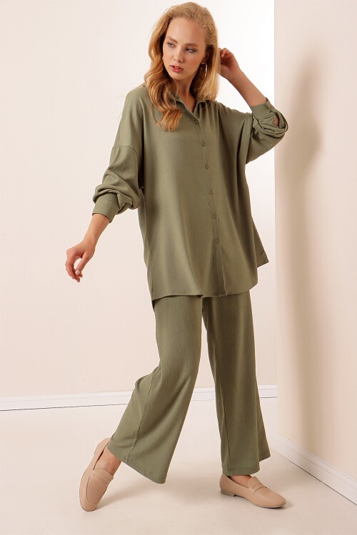 Merterium 5858 Örme İkili Takım - Çağla