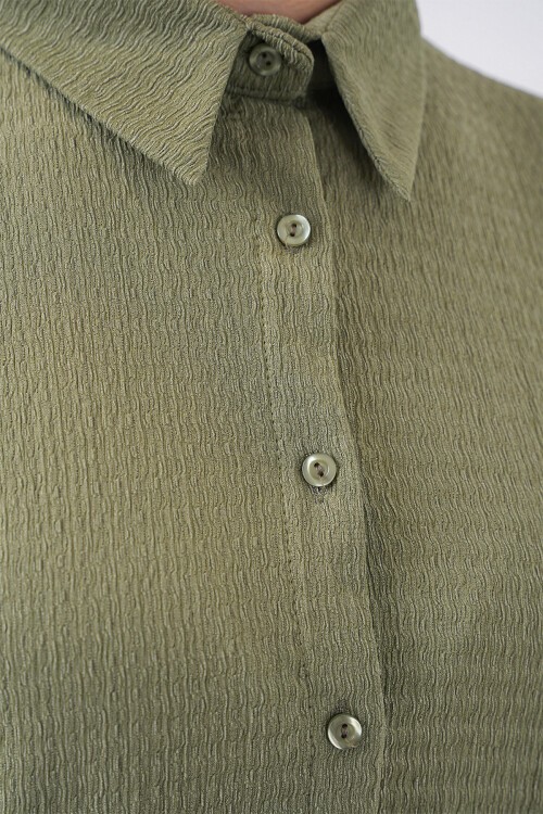 Merterium Kadın Örme Tesettür Alt Üst Takım 6711 - Çağla