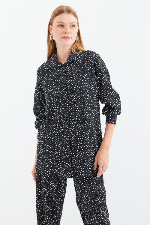 5858 Örme İkili Takım - Siyah - Beyaz 1