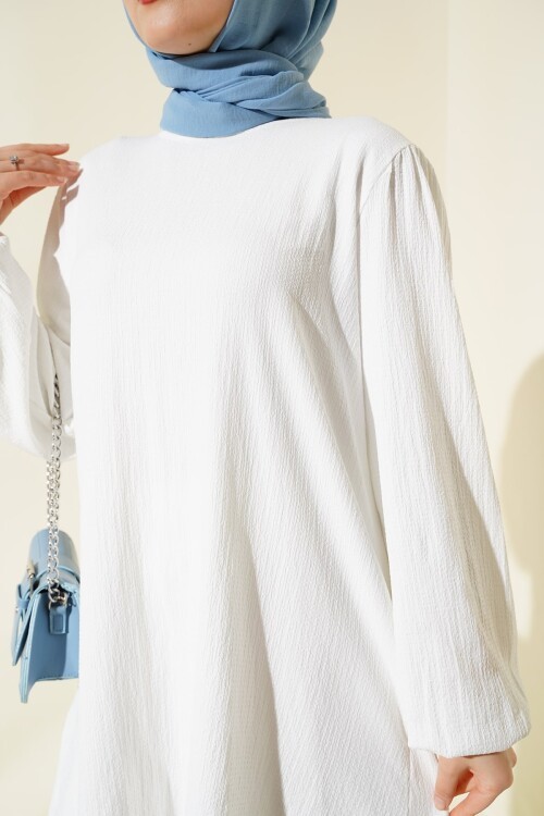 Kadın Ekru Tunik Pantolon Alt Üst Takım 6663