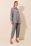 6593 Oversize İkili Takım - Gri