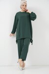 6682 Tunik Pantolon İkili Takım - Zümrüt Yeşili