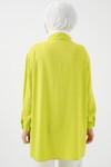 Merterium Kadın Uzun Gömlek Tunik 5945 - E.Yeşil