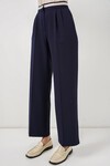Kadın Geniş Paça Kumaş Pantolon 30088 - Lacivert