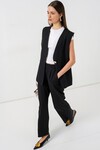Kadın Yelek Pantolon İkili Takım 30086 - Siyah