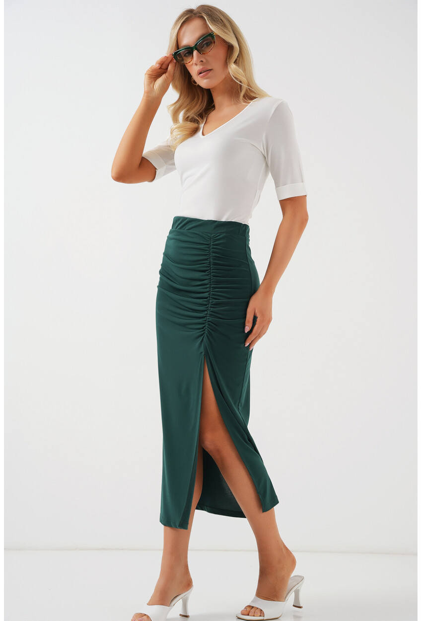 8033 Sandy Yırtmaçlı Etek