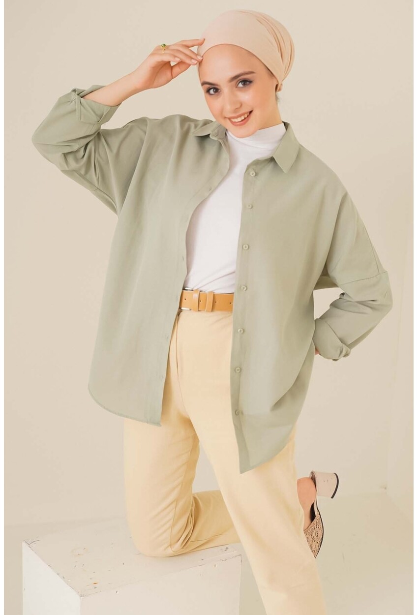 103901 Oversized Basic Hijab Shirt