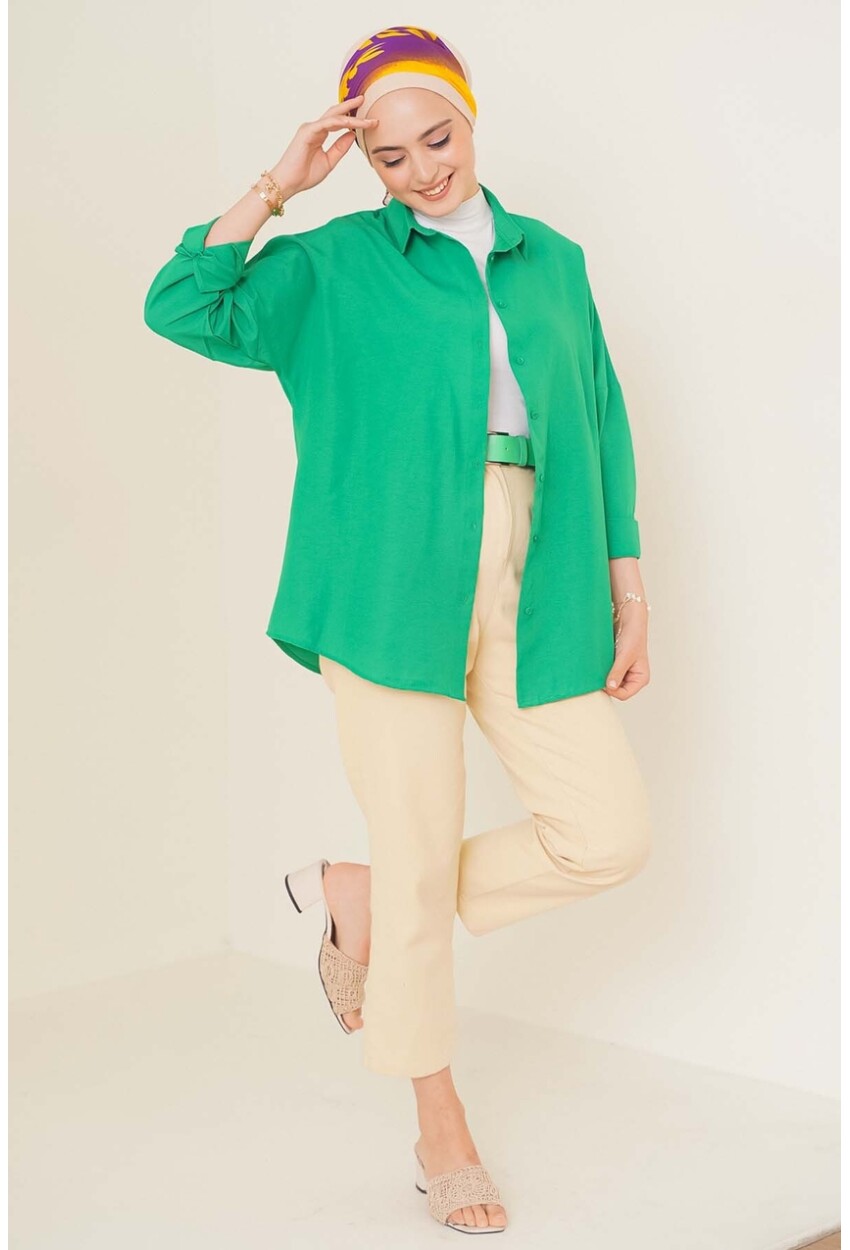 103901 Oversized Basic Hijab Shirt