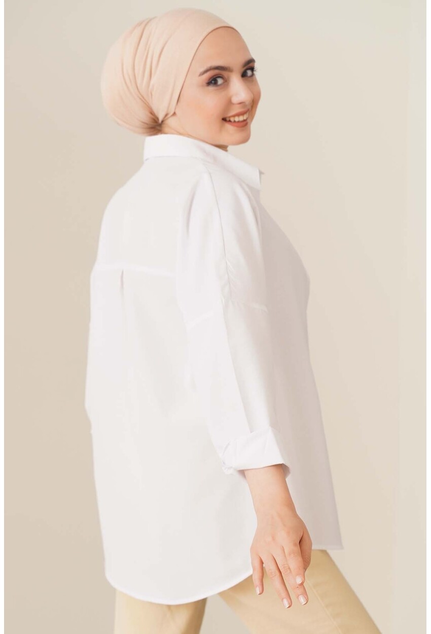 103901 Oversized Basic Hijab Shirt