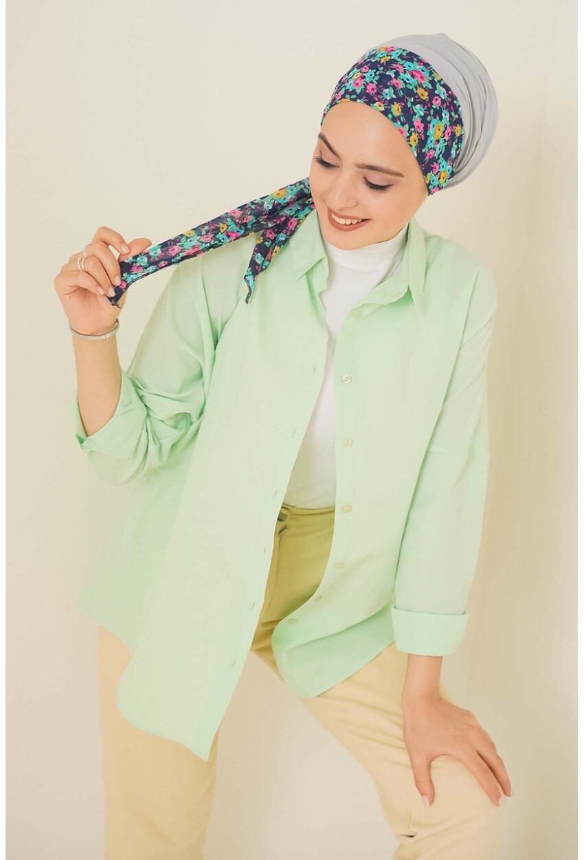 103901 Oversized Basic Hijab Shirt