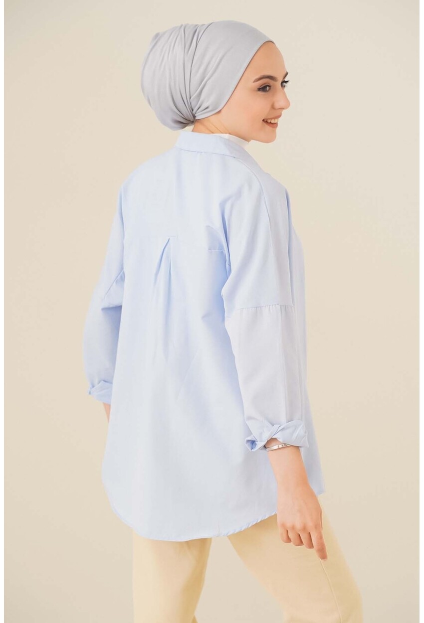 103901 Oversized Basic Hijab Shirt