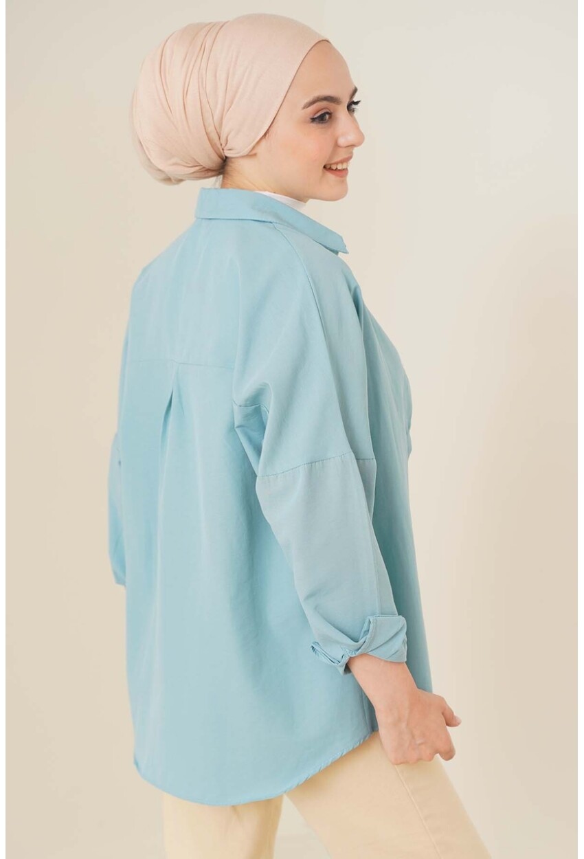 103901 Oversized Basic Hijab Shirt