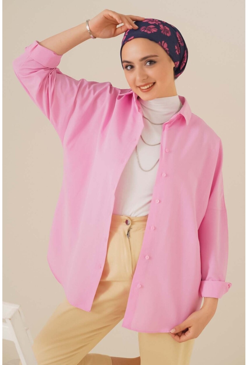 103901 Oversized Basic Hijab Shirt