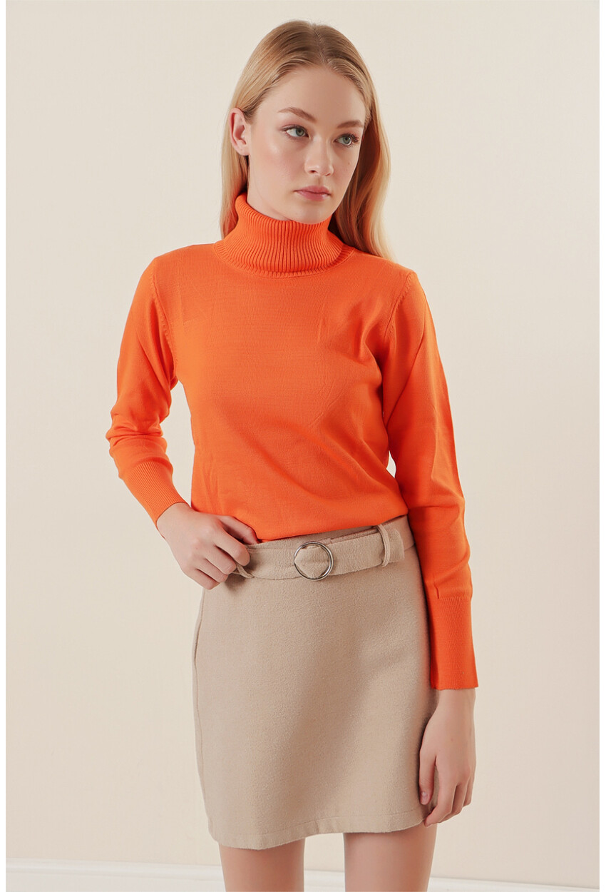 15747 Turtleneck Knit Sweater