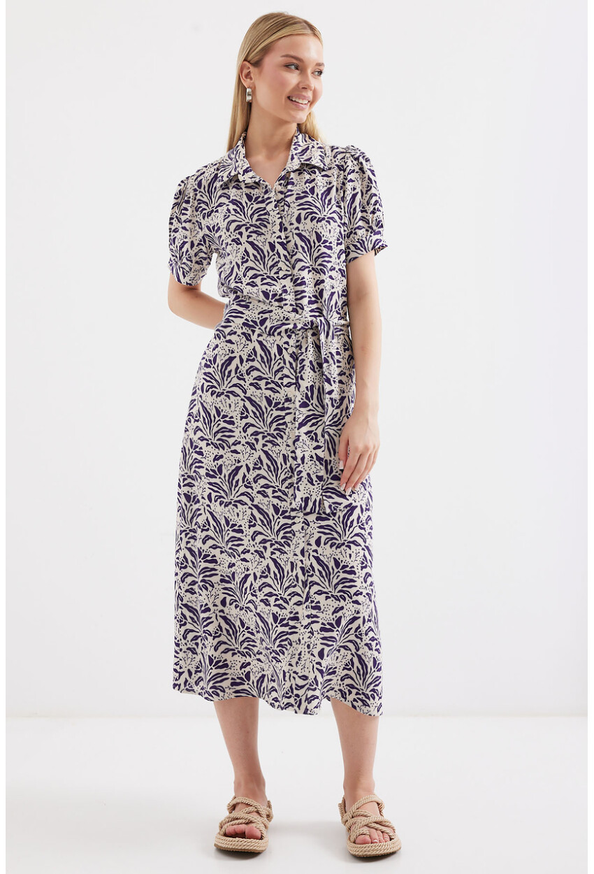 2213 Short Sleeve Viscose Dress