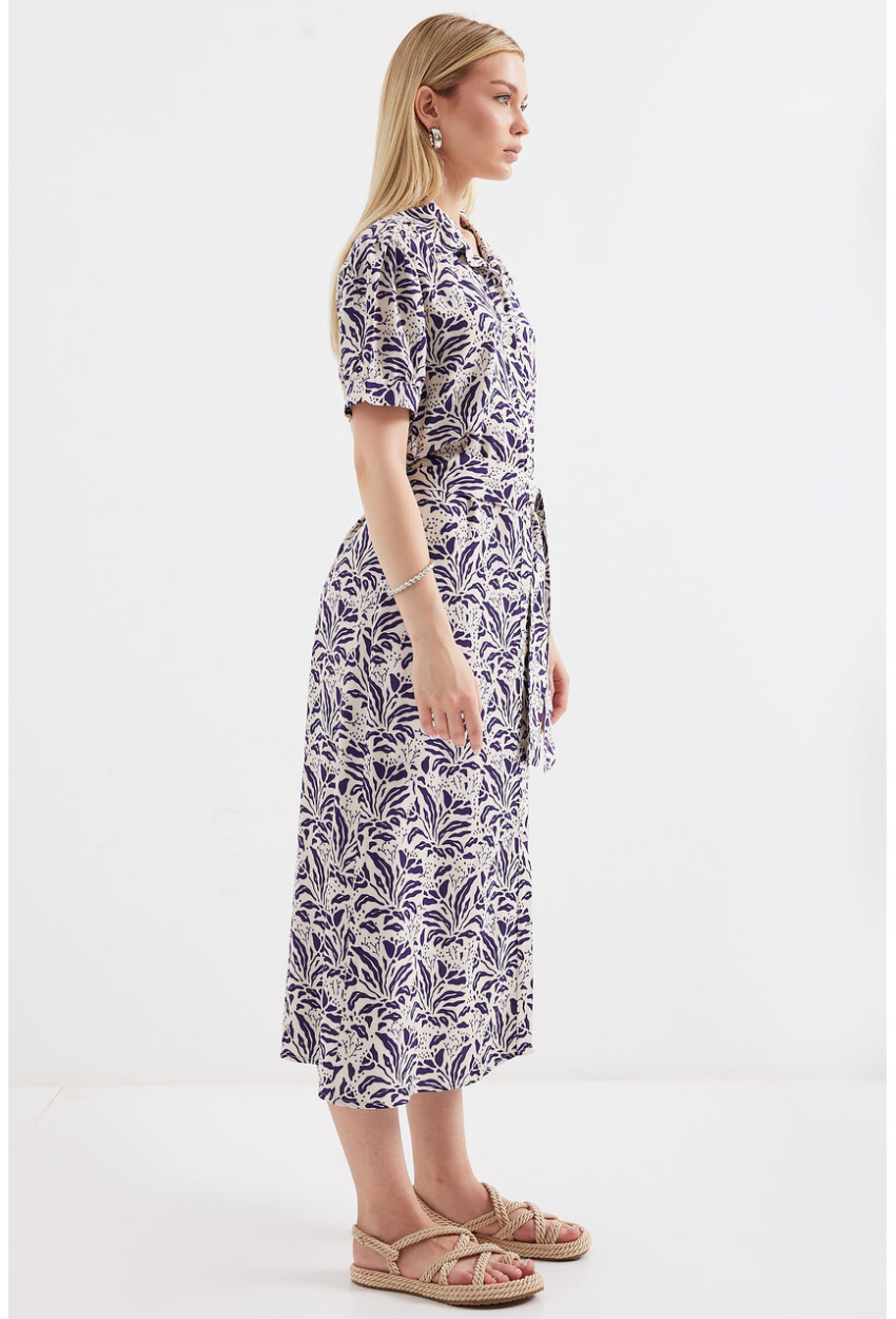 2213 Short Sleeve Viscose Dress