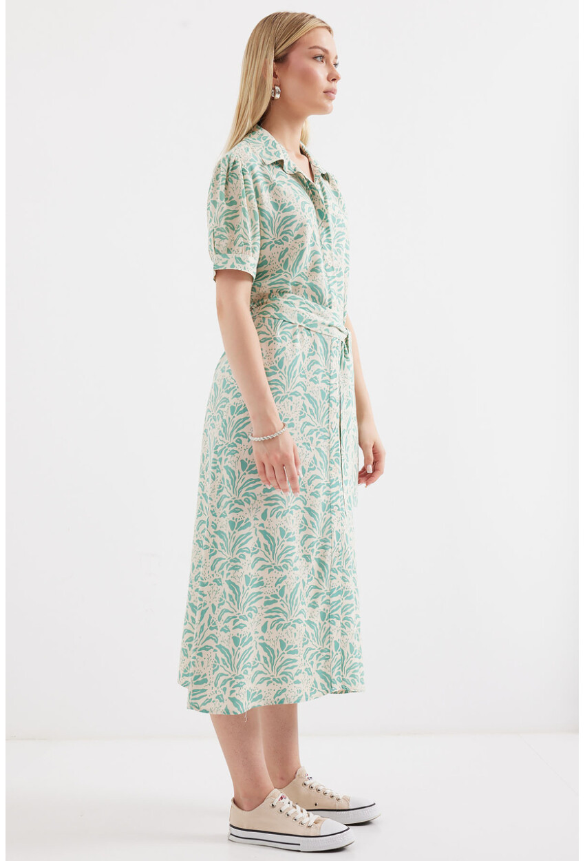 2213 Short Sleeve Viscose Dress