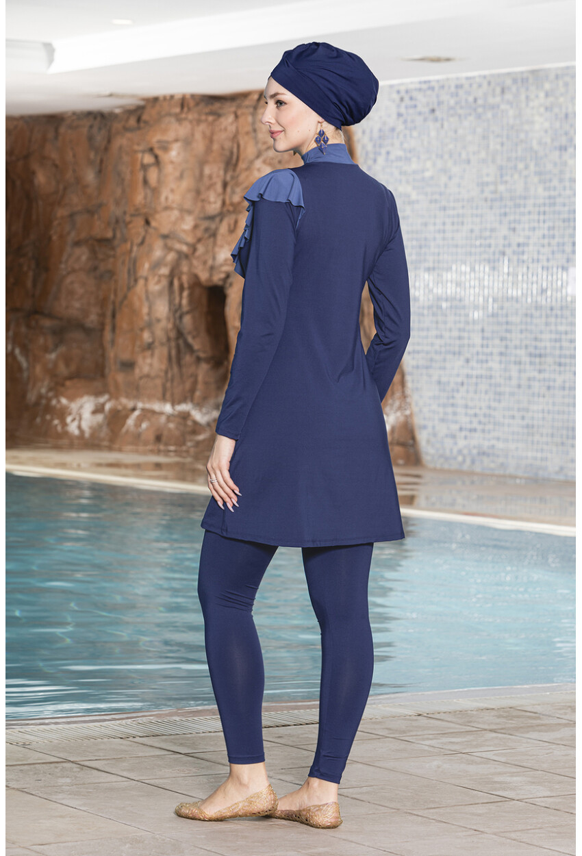 Full-Coverage Stretch Hijab Swimsuit 15870 