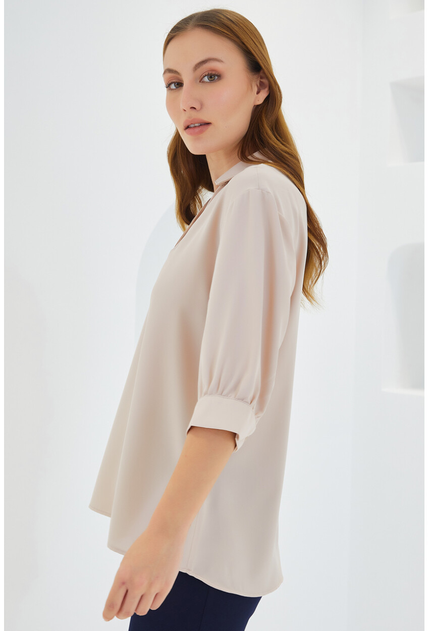 0493 Shirt Collar Blouse