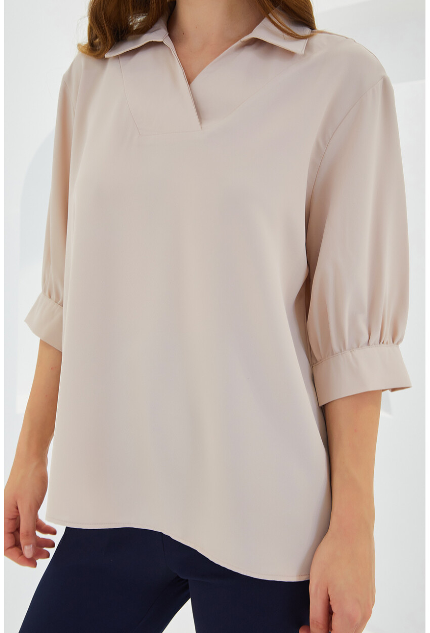 0493 Shirt Collar Blouse