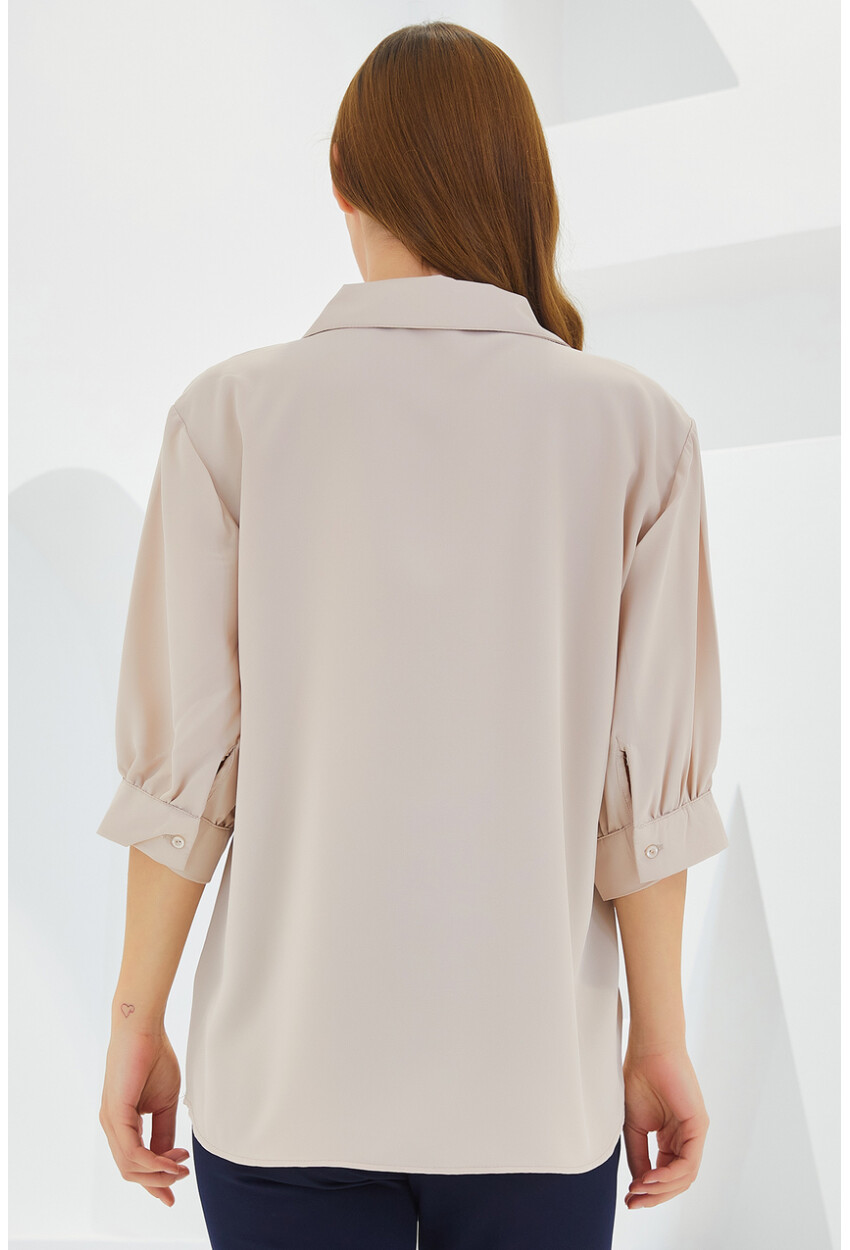 0493 Shirt Collar Blouse