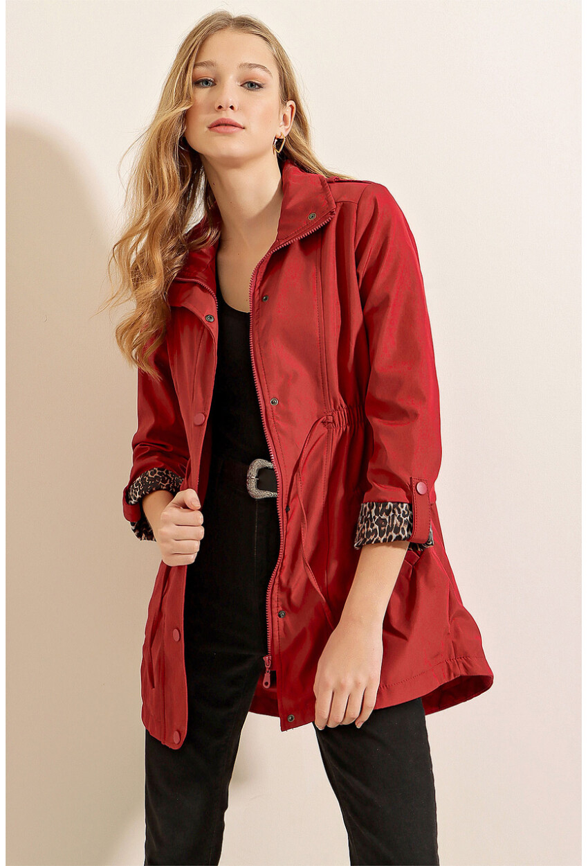 10322 Trench Coat With Drawstring Waist