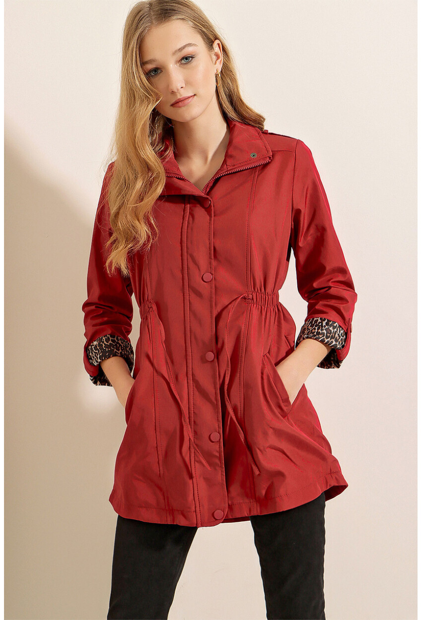 10322 Trench Coat With Drawstring Waist