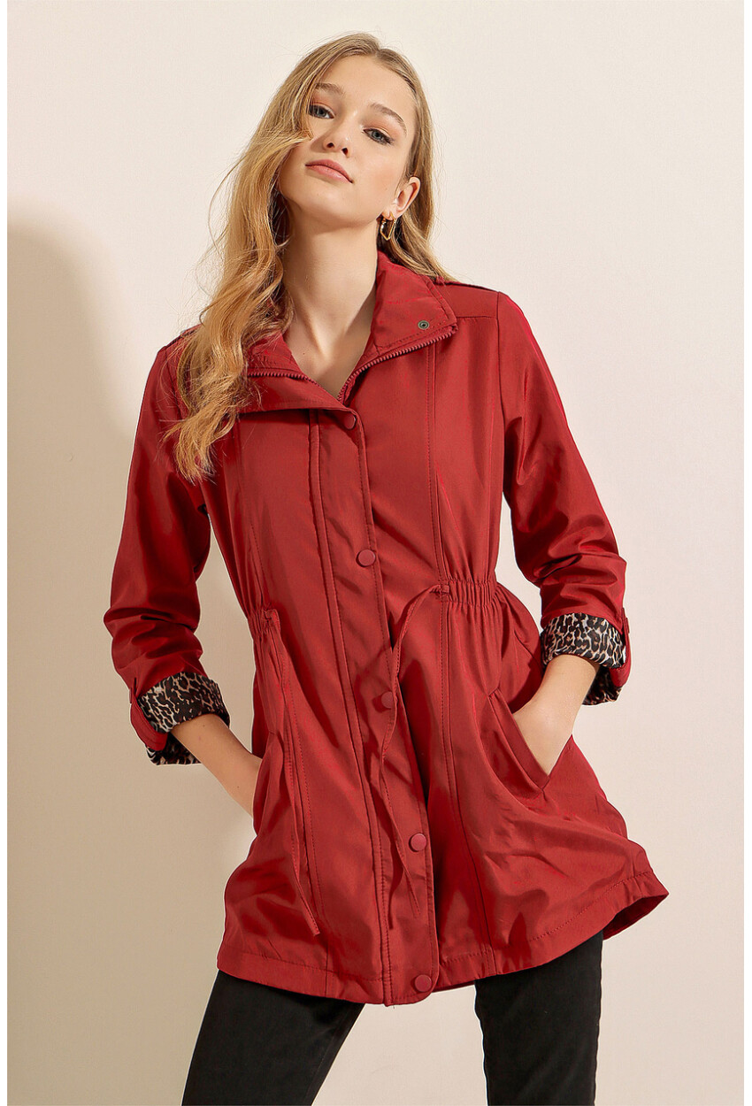 10322 Trench Coat With Drawstring Waist