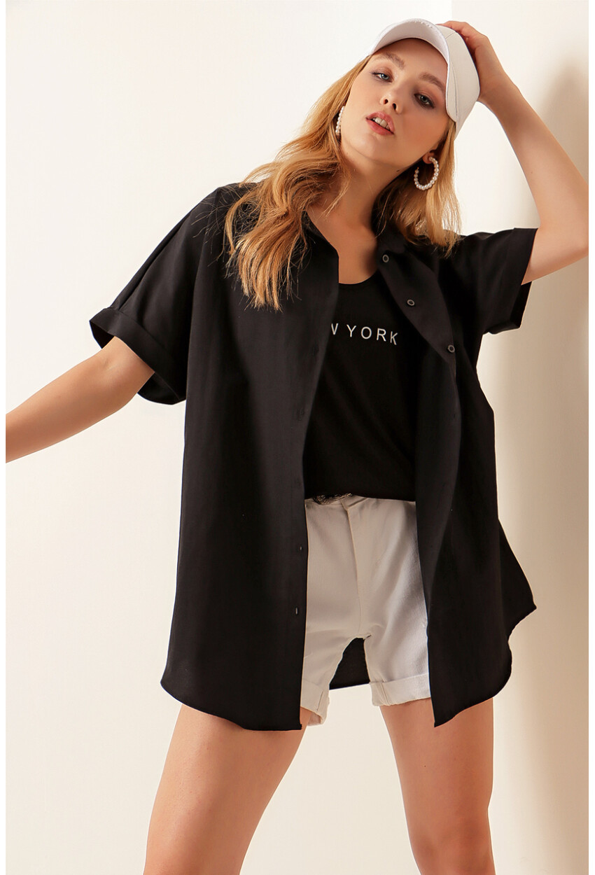 20120 Oversized Short Sleeve Shirt