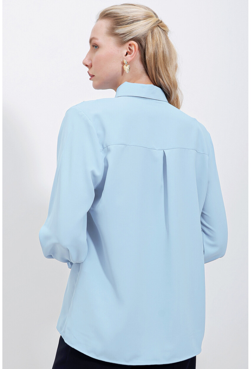 20223 Long Sleeve Shirt With Ruffles