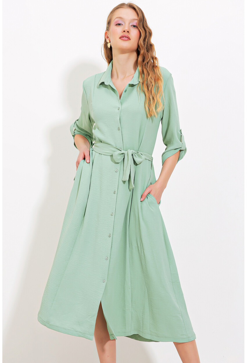 2442 Shirt Dress With Belt