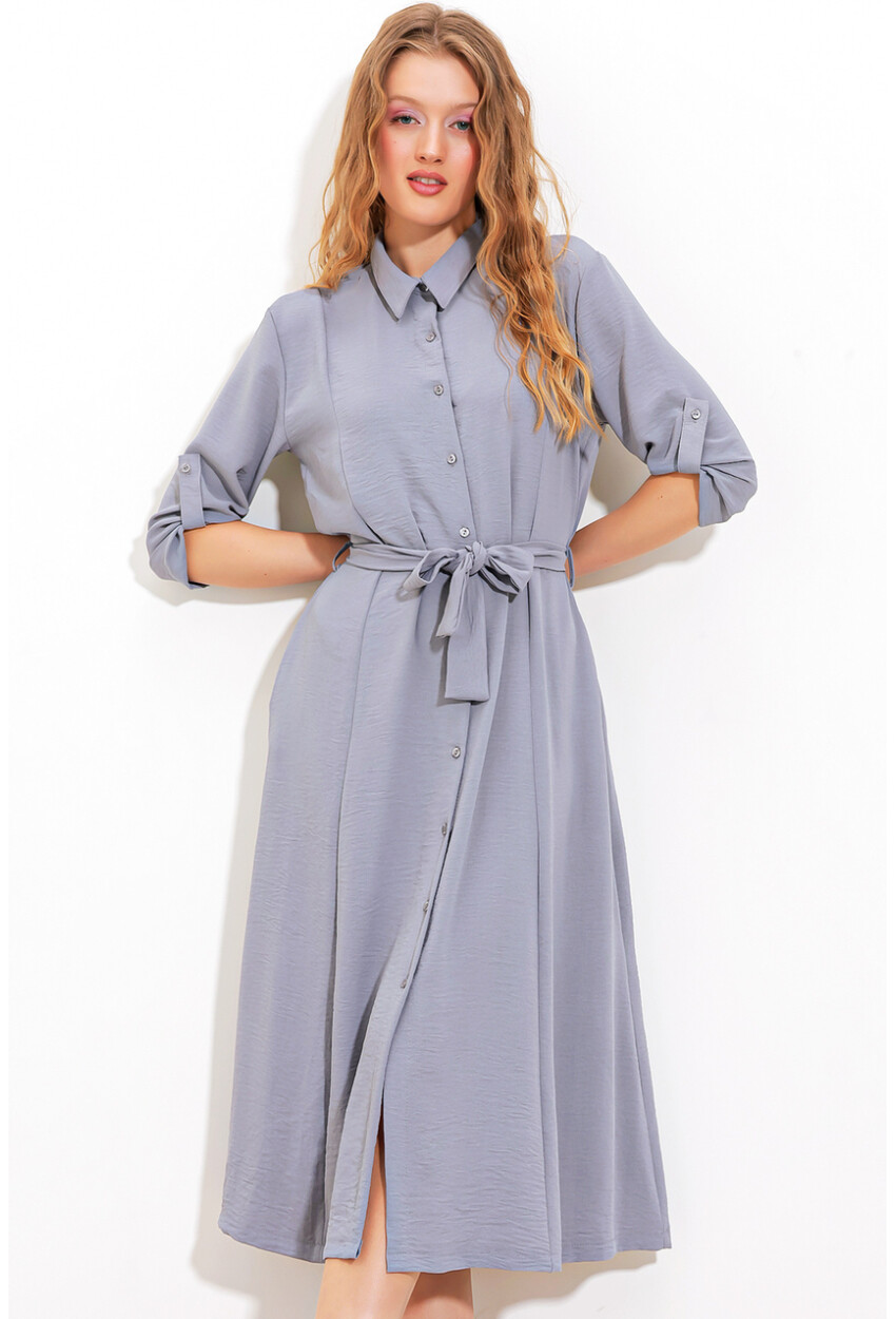 2442 Shirt Dress With Belt