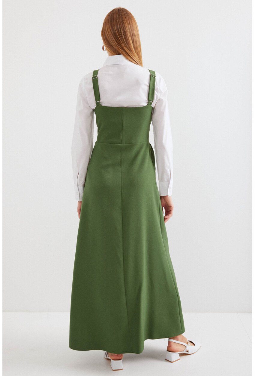 2490 Long Pinafore Dress