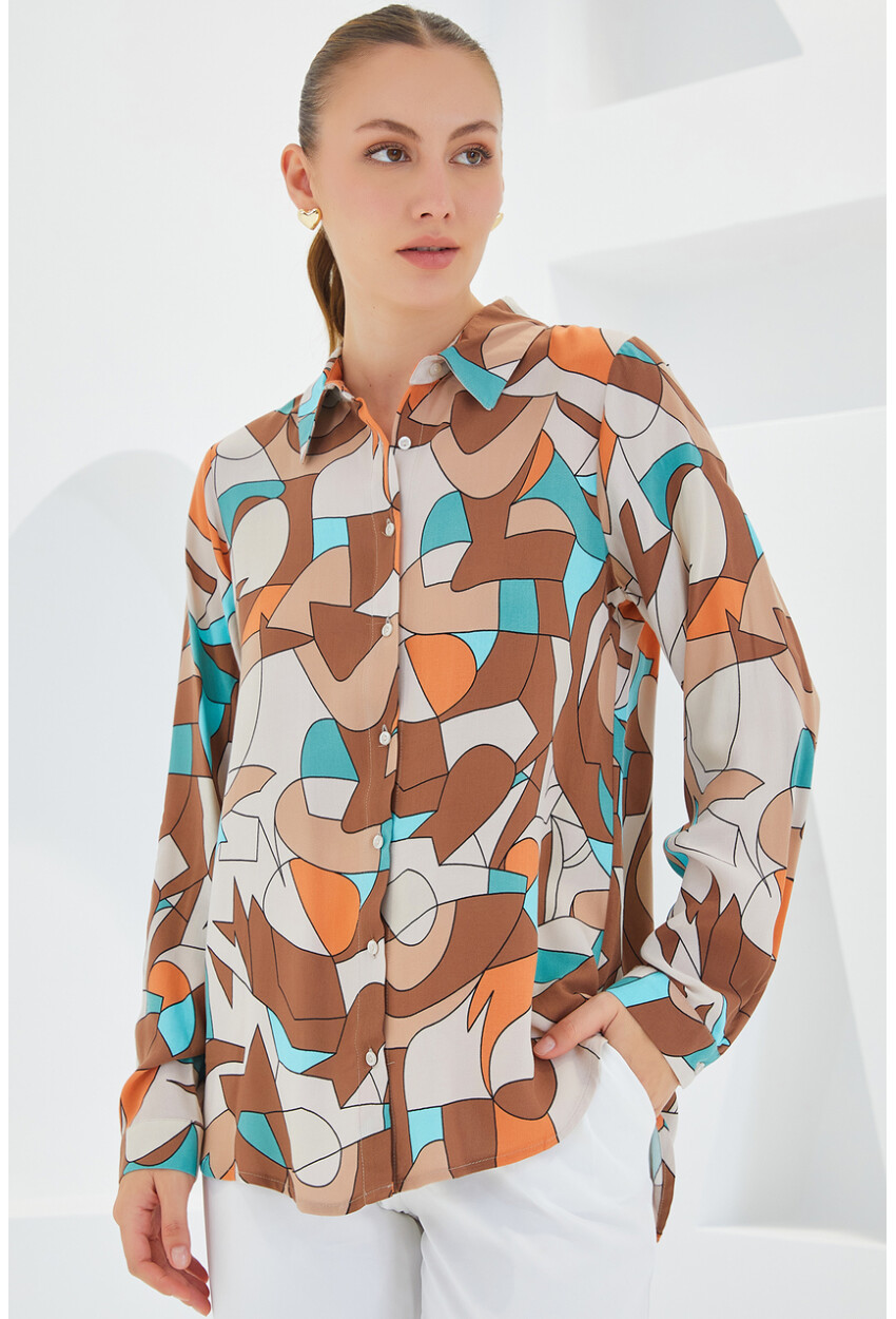 3721 Graphic Patterned Shirt