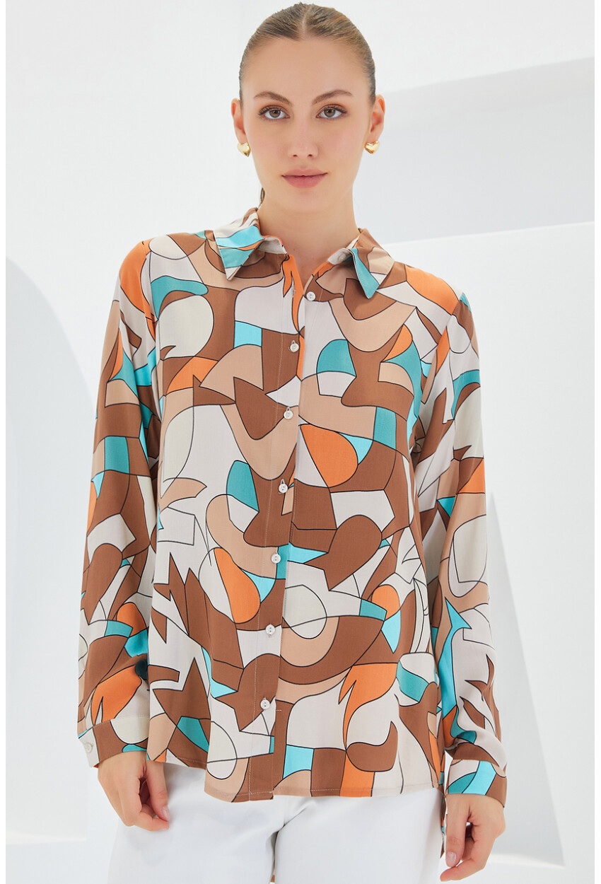 3721 Graphic Patterned Shirt