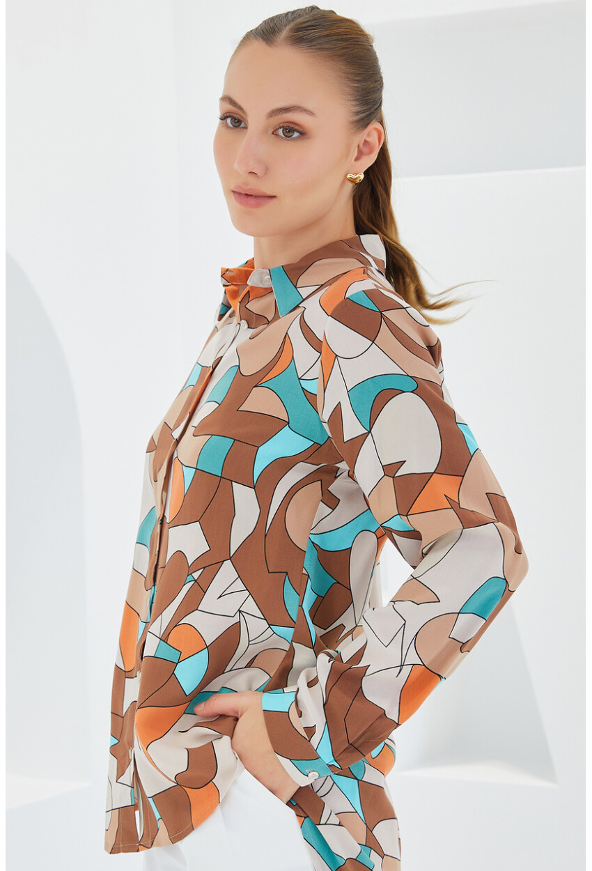 3721 Graphic Patterned Shirt