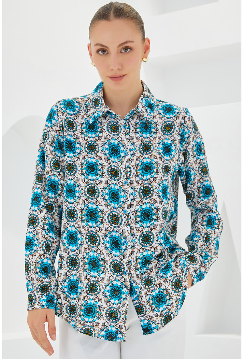 3721 Graphic Patterned Shirt