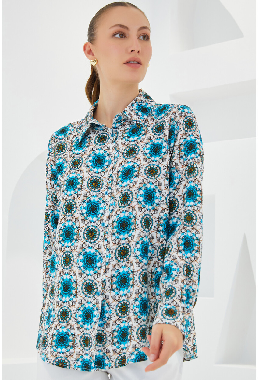 3721 Graphic Patterned Shirt