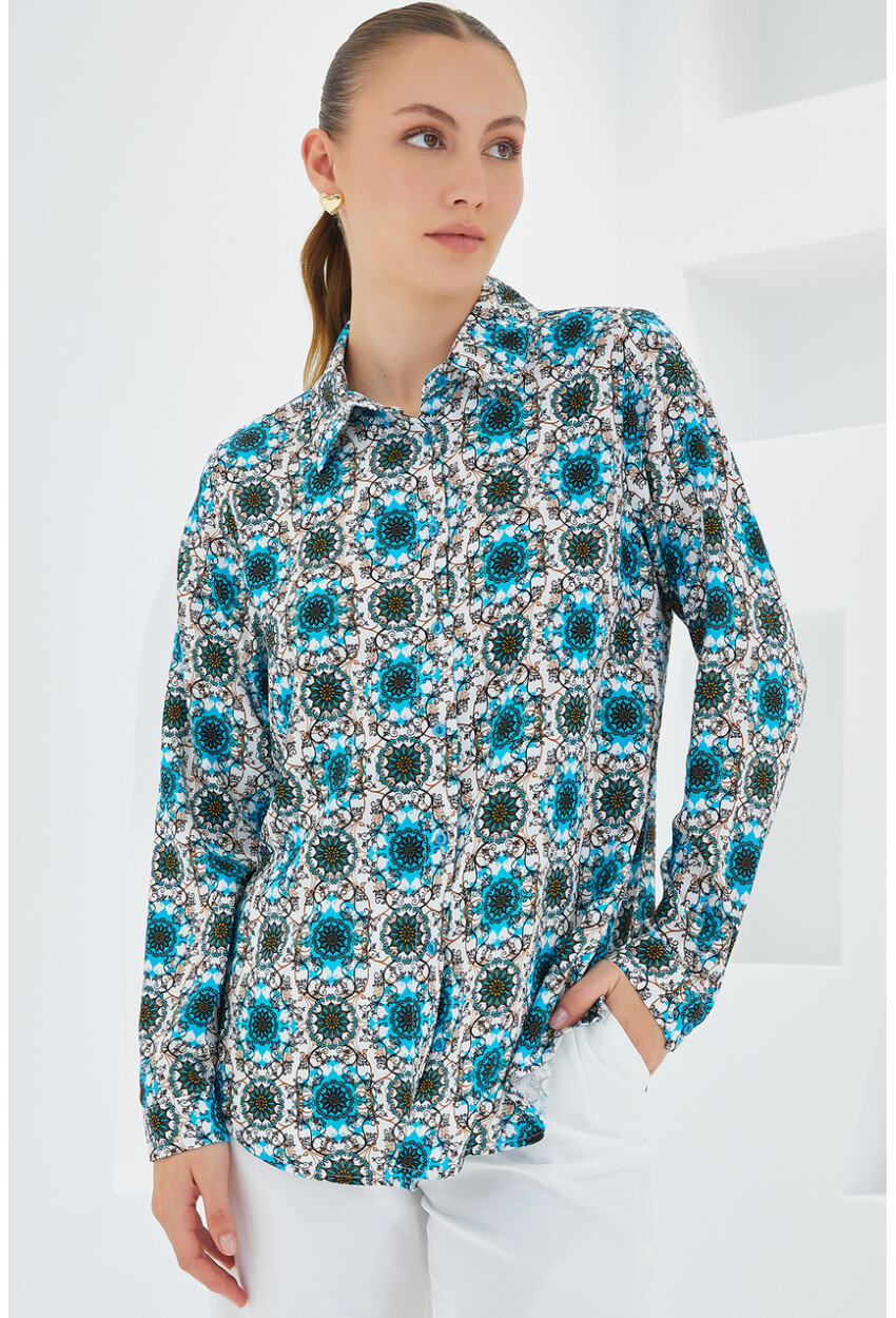 3721 Graphic Patterned Shirt