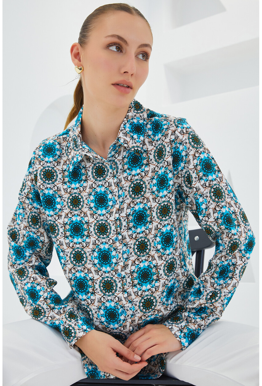 3721 Graphic Patterned Shirt