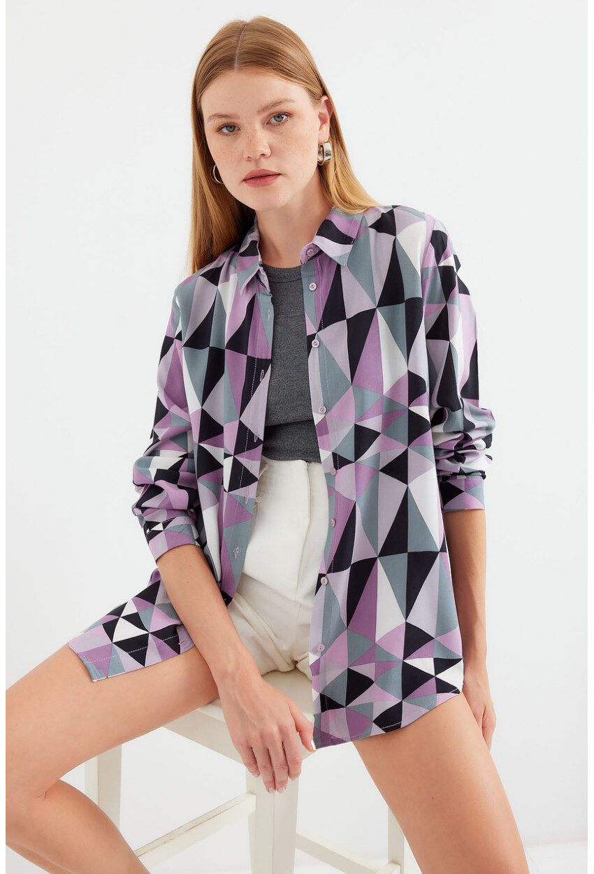 3721 Graphic Patterned Shirt