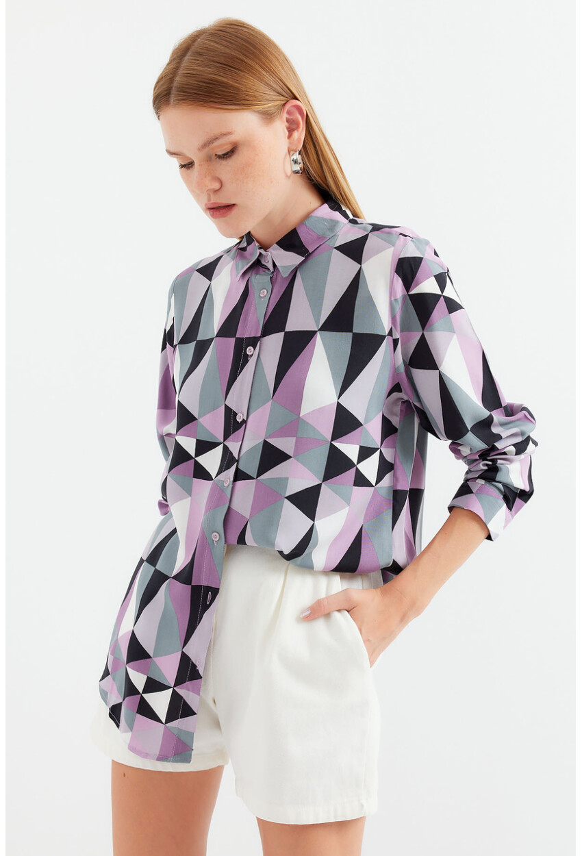 3721 Graphic Patterned Shirt