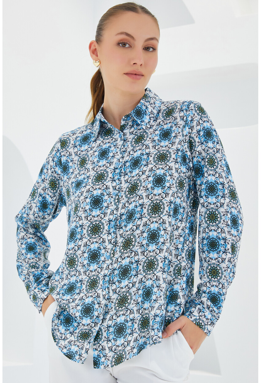 3721 Graphic Patterned Shirt