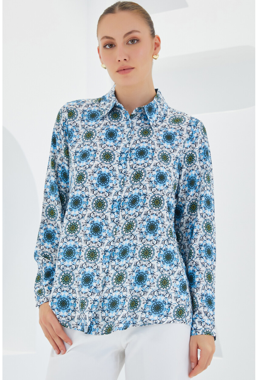 3721 Graphic Patterned Shirt