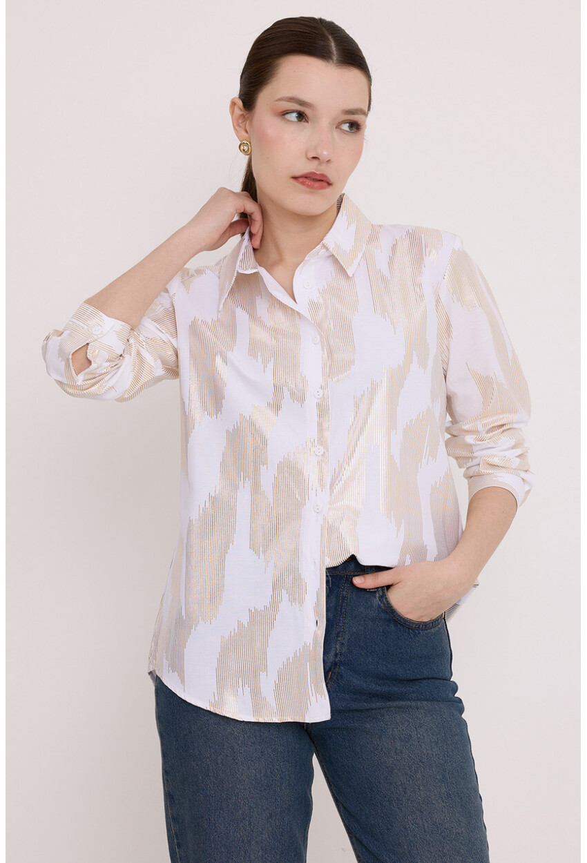 Womens Shirt With Foil Pattern 20253