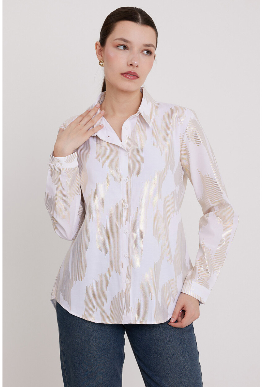 Womens Shirt With Foil Pattern 20253