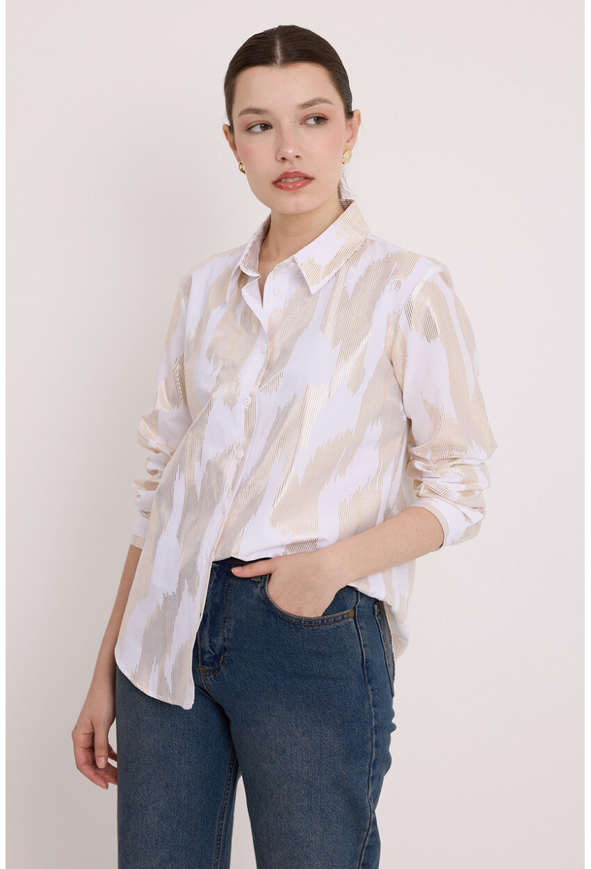 Womens Shirt With Foil Pattern 20253