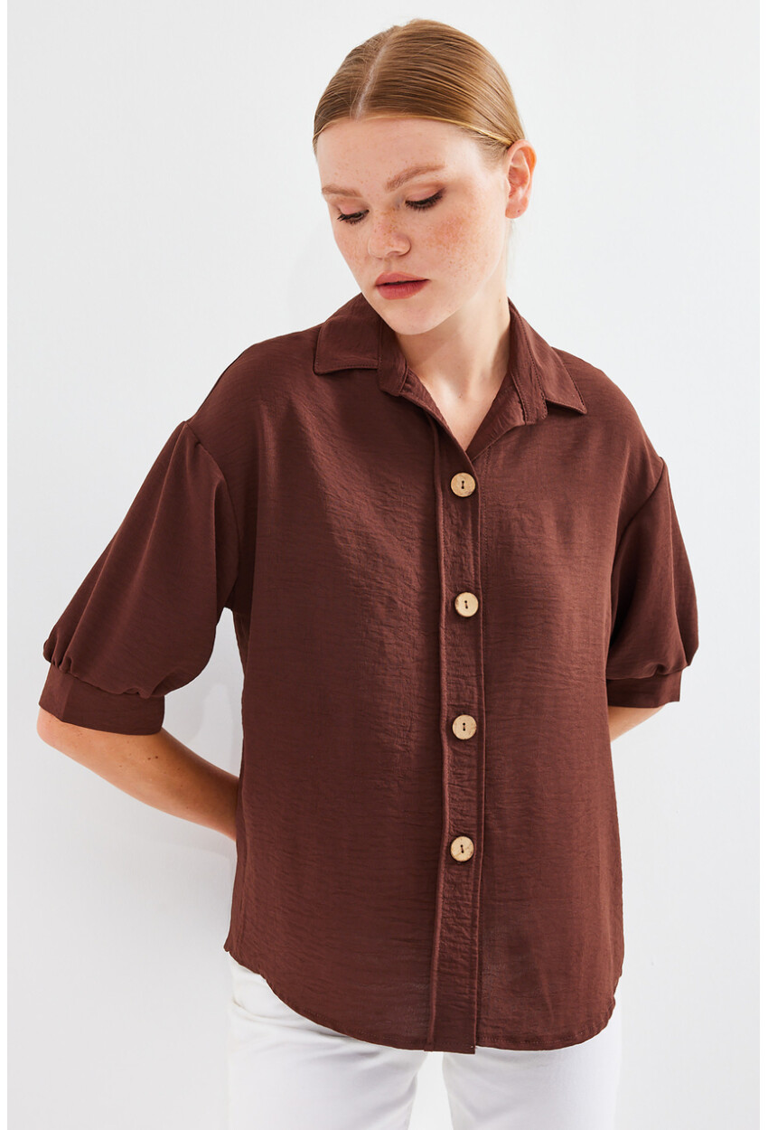 Short Sleeve Oversized Linen Shirt 20240