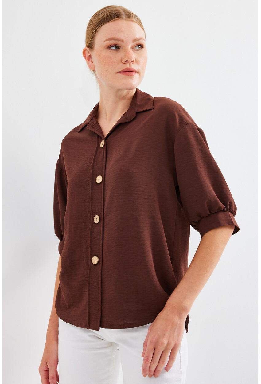 Short Sleeve Oversized Linen Shirt 20240