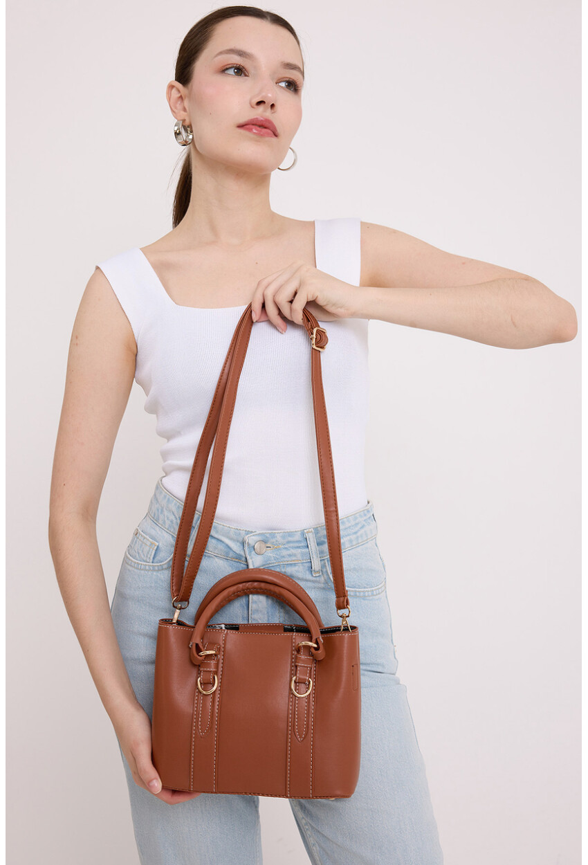 010164 Askılı Mini Tote Çanta